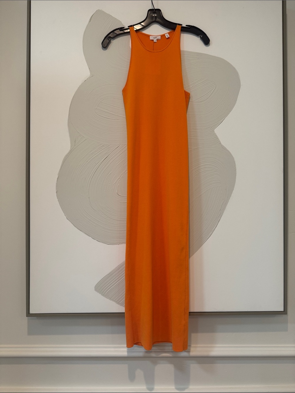 A.L.C. Sleek Orange Sleeveless Maxi Dress Size Small
